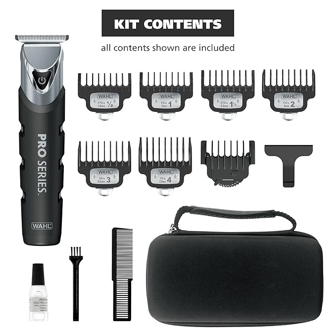 Wahl USA Pro Series Forever BladeTM Stainless Steel Cordless Rechargeable Beard Trimmer for Men with No Slip Grip &amp USB Charge ? Model 3026017