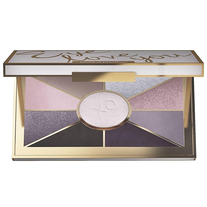 Mirabella Eye Love You Neutral Shimmer Eyeshadow Palette - Makeup Palette w/Ultra Pigmented Pressed Powders Creamy Matte &amp Shimmer Cool Toned Eyeshadow Palette - Seduction