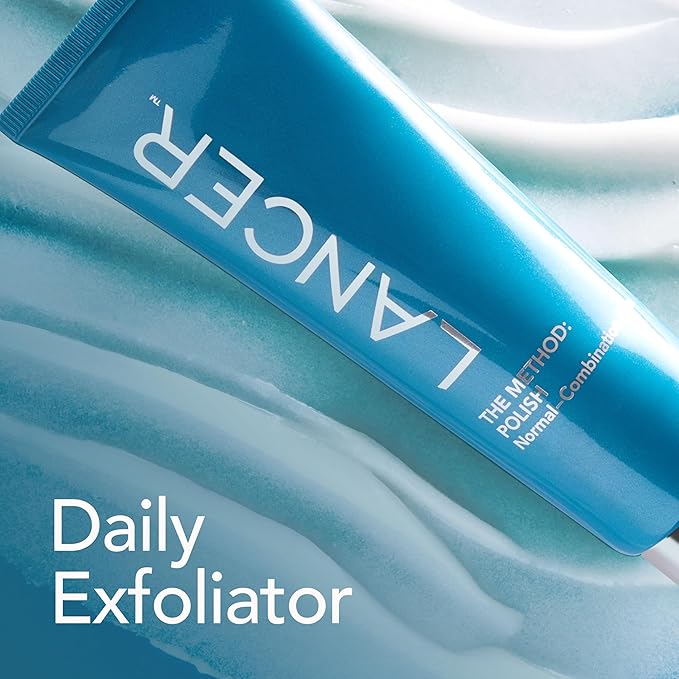 Lancer Skincare The Method: Polish Facial Exfoliator Daily Exfoliation Face Scrub with Natural Minerals Polish Normal-Combination Skin 2 Fluid Ounces