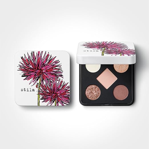 stila Pocket Play??Eye Shadow Palette | 5 Silky Powder Shades for Eyes Face Highlight &amp Contour | Compact Travel-Friendly Blendable Formula | Matte &amp Shimmer Neutral &amp Bold Tones
