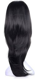 Onedor 22 Semi Curly Hair Women Ladies 3/4 Half Wig Premium Japanese Synthetic fibers Wigs with Secured Mesh Head Cap (R1)