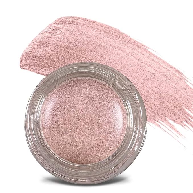 Mommy Makeup Any Wear Creme Eyeshadow - Waterproof Crease-Proof Long Lasting High Pigment Oil-free - Cream to Powder for Eyes Cheeks &amp Lips (Pink Icing)