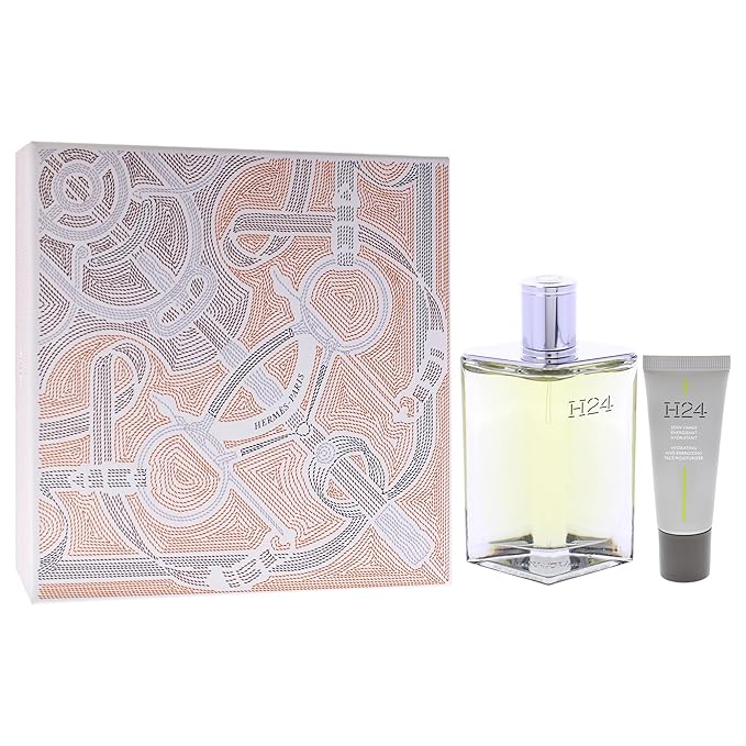 Hermes H24 for Men - 2 Pc Gift Set 3.3oz EDP Spray 0.68oz Face Moisturizer
