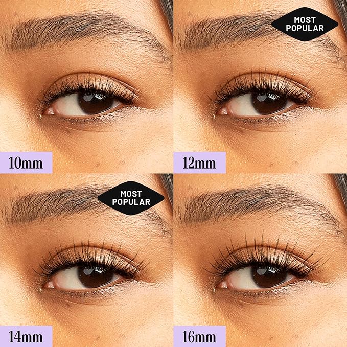 Lilac St - Dawn Natural Faux Eyelash Clusters (12mm 3 Pack) - No Makeup Look - DIY Lash Extension Wisps - Lightweight &amp Lifelike - Lasts 10 Days - Cruelty Free Vegan Women Founded - 30 Lashes