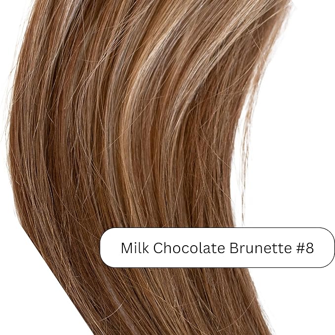 100% Real European Human Hair Keratin Bond Extensions 20 Milk Chocolate Brunette #8