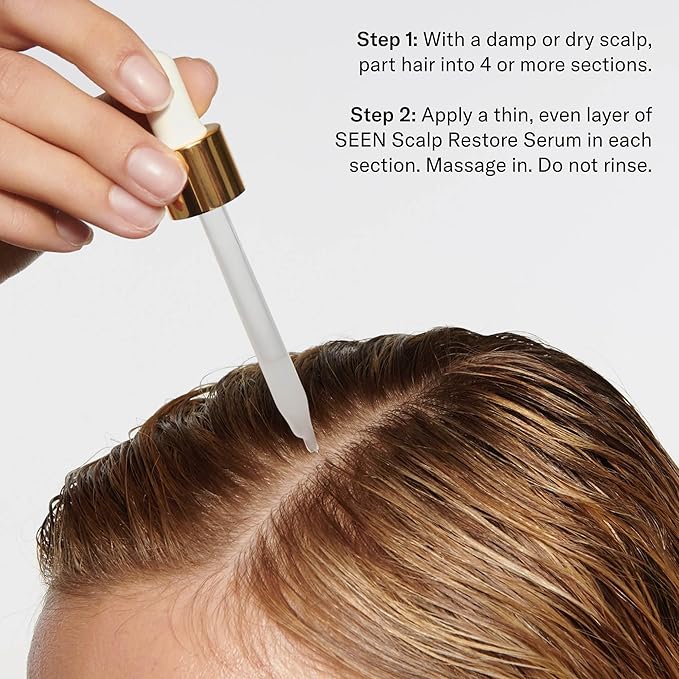 SEEN Restore Scalp Serum Fragrance-Free - Clinically Proven Dermatologist-Developed Hydrating Serum Promotes Healthy Scalp Safe for Sensitive &amp Eczema-Prone Skin