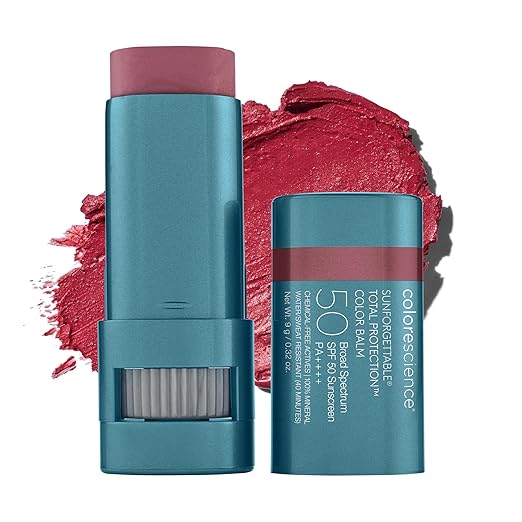 Colorescience Sunforgettable Total Protection Color Balm SPF 50 Mineral Broad Spectrum Buildable Lip &amp Cheek Color