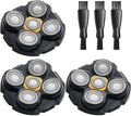 Microtouch Replacement Heads for Microtouch Titanium Head Shaver 3PCS MTTTBHS Head Shaver Blades 3 Cleaning Brush
