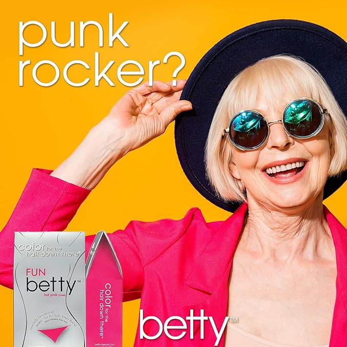 Fun Betty - Hair Color for the Hair Down There Kit Hot Pink (3-Pack)