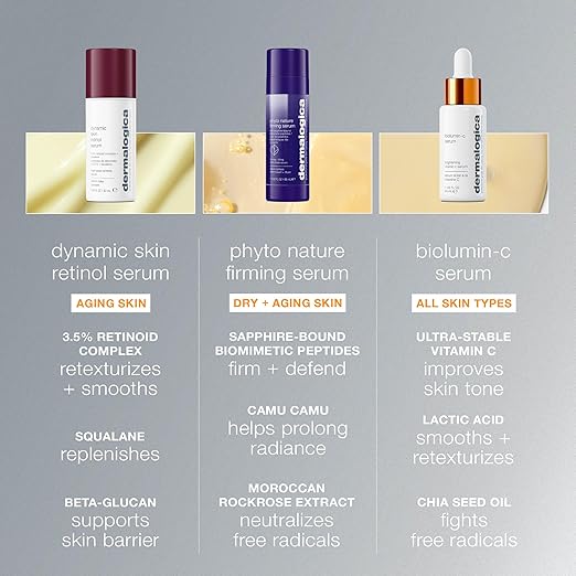 Dermalogica Biolumin-C Serum Vitamin C Dark Spot Serum for Face with Peptide and AHA - Exfoliates and Reduces Unbalanced Pigmentation for Brighter Firmer Skin