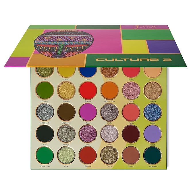 Juvia's Place Culture 2 - Eye Shadow Palette 30 Colors Long Lasting High Pigment Rich Glitter Natural Smoky Tones Matte Brown Neutral &amp Shimmering Metallic Makeup Non Fading Beauty Rich Glam