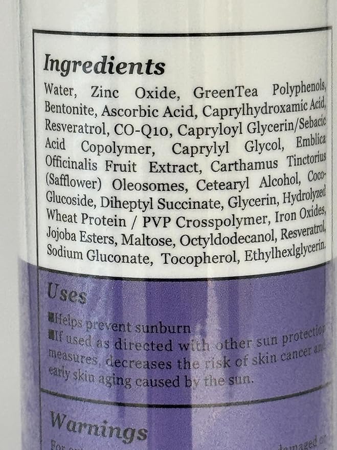 Tinted Sunscreen for Face - Lightweight Tinted Moisturizer Zinc Oxide Mineral Sunscreen - Natural Foundation Safe for All Skin Types Blur SPF 50 by NOVA DERM INSTITUTE (1.7 fl oz / 2 pack)