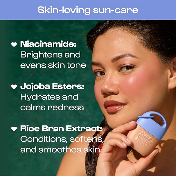 Alleyoop Sunsational Tinted Moisturizer SPF 50 for Face Broad Spectrum ? 100% Mineral Face Sunscreen with Jojoba Hydrating &amp Soothing Tinted Sunscreen Vegan &amp Cruelty-Free (Gleam)
