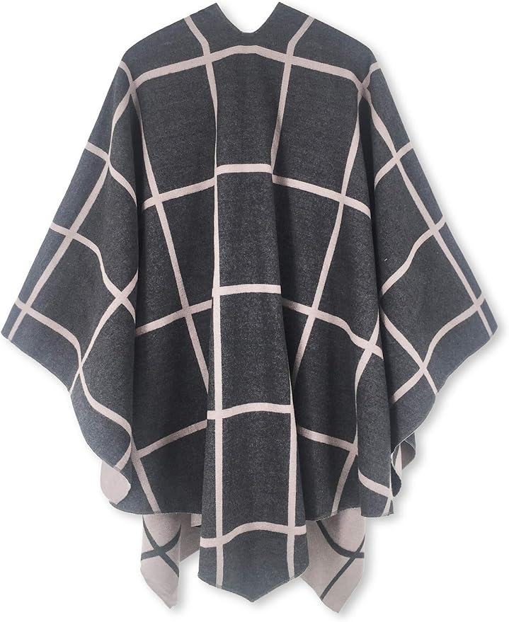 Moss Rose Women's Shawl Wrap Poncho Ruana Cape Open Front Cardigan Shawls for Fall Winter