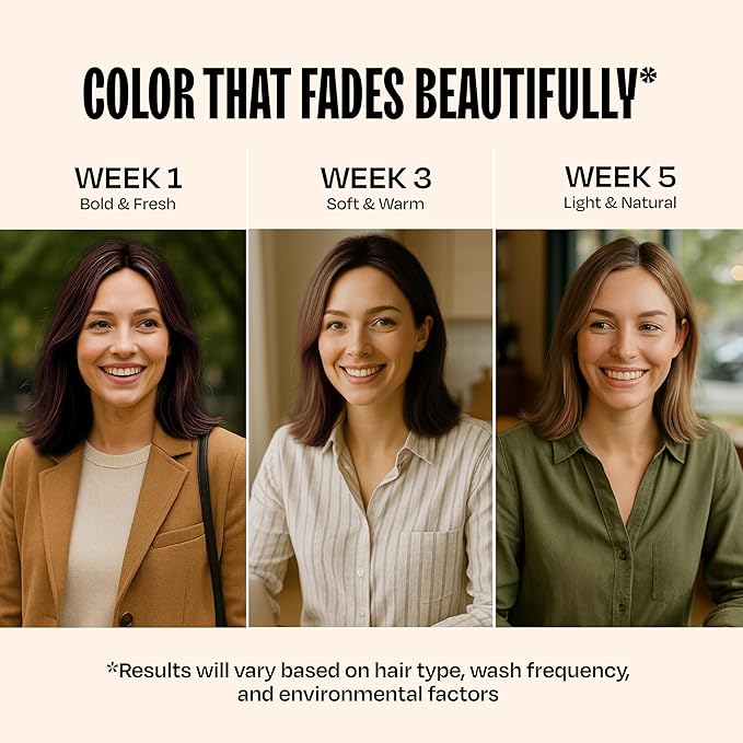 Overtone Color Depositing Semi-Permanent Hair Dye Conditioner - 8 oz For Natural &amp Color-Treated Hair Moisturizing Shea Butter &amp Coconut Oil - Vegan &amp Cruelty-Free Auburn Brown
