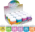 BAZIC Products Glitter Shaker Neon Metallic Color Sparkling Powder in Jar for Slime Paints Crafts Nail Art Polish Skin Halloween Party (56.6g/Pack) 144-Packs