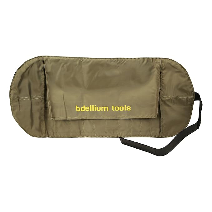 Bdellium Tools Professional Makeup Brush Travel Series - Eyes 12pc. Brush Set with Roll-Up Pouch