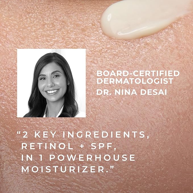 RoC Retinol Correxion Deep Wrinkle Daily Face Moisturizer with Sunscreen SPF 30 for Fine Lines Dark Spots Post-Acne Scars 1 Ounce (Packaging May Vary)