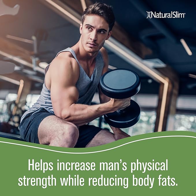 NaturalSlim Natural Testosterone Booster for Men - Male Enhancing Supplement with Ginkgo Biloba L Arginine Zinc Vitamin B3 &amp Testofen for Energy Muscle Builder &amp Metabolism - 180 Capsules