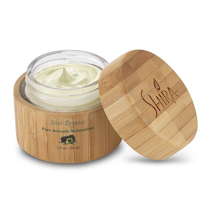 Shira Shir Organic Avocado Moisturizer 24-Hour Hydrating Face Cream Infused with Vitamins A B D and E for Nourished Skin Pure Face Moisturizer Cream(50ml)