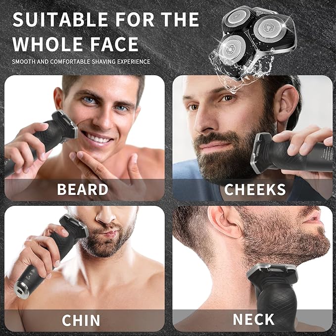 SH71/50 Shaving Heads Compatible with Phili*s Shavers Series S5000 (S5XXX)S7000 (S7XXX) for SH60/70 and SH70/70 (Black)