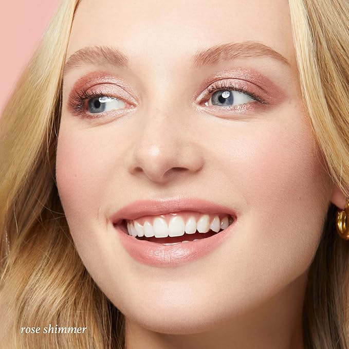 Julep Eyeshadow 101 Cr?me-to-Powder Waterproof Shadow Stick Duo ? Long-Lasting Crease-Proof Easy Appy with Built-in Smudger - Pearl &amp Rose Shimmer