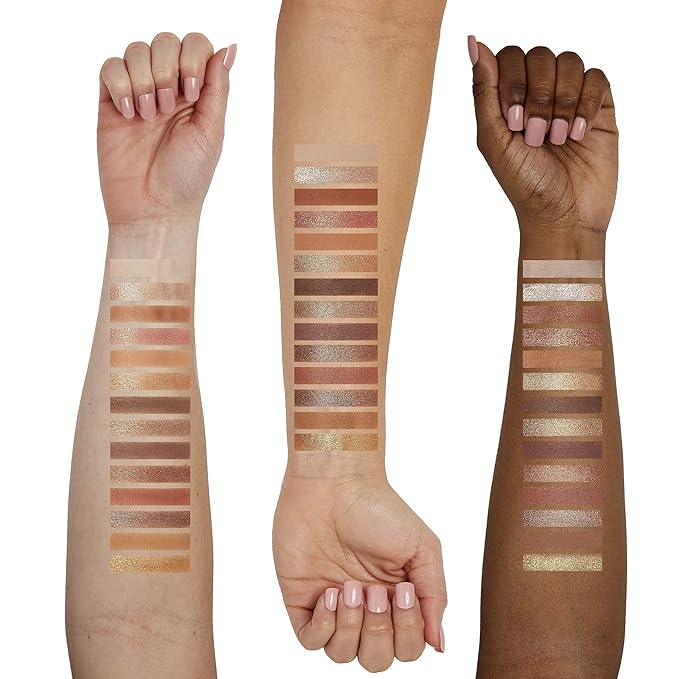 Sigma Beauty Ambiance Eyeshadow Palette | Luminous Neutral and Gold Shades | Summer Vibes Mirror Included