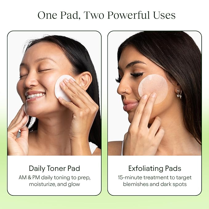 JiYu Toning Polish Pads - Korean Skincare for Dark Spots Wrinkles &amp Dull Skin - Hydrating Facial Treatment with Snail Mucin Niacinamide Peptides &amp Centella - 100 Count