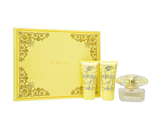 Versace Yellow Diamond Gift Set - EDT + Shower Gel + Body Lotion 50ml