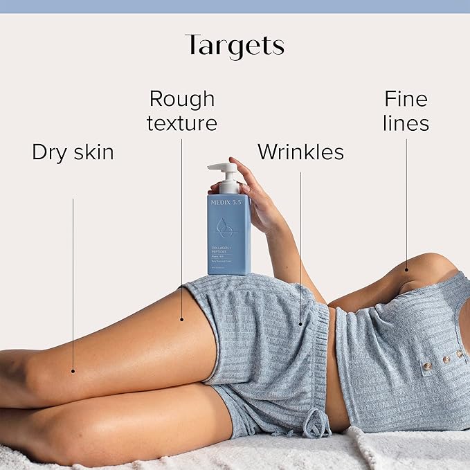 Medix 5.5 Collagen Cream Body Lotion &amp Face Lotion For Dry Skin &amp Wrinkles | Collagen Peptides Tightening Cream Body Moisturizers Helps Lift Tighten &amp Firm Skin | Skin Care Products | 2-