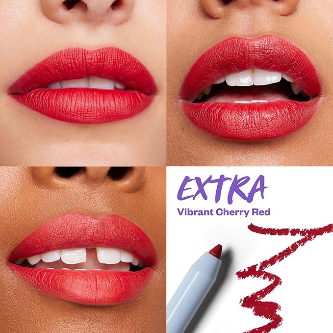 Kosas Hotliner Retractable Lip Liner Pencil with Built-In Brush &amp Sharpener - Easy Contouring Hydrating Long-Lasting - Pigmented Creamy Texture for Plumping Lips - Hyaluronic Acid &amp Konjac -