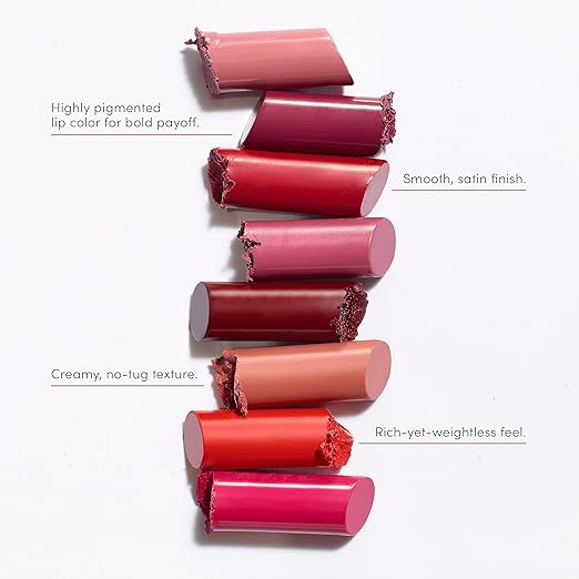 jane iredale ColorLuxe Hydrating Cream Lipstick Creamy Highly Pigmented Lip Color Delivers Weightless Moisture and Bold Payoff Satin Finish Vegan