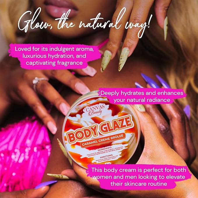 Canvas Beauty Body Glaze Classic Sample Pack Set of 12 Unique Scents (0.5 oz Each) - Moisturizing Body Butter for Women With Beeswax Jojoba Oil and Rice Bran for Soft and Glowy Skin