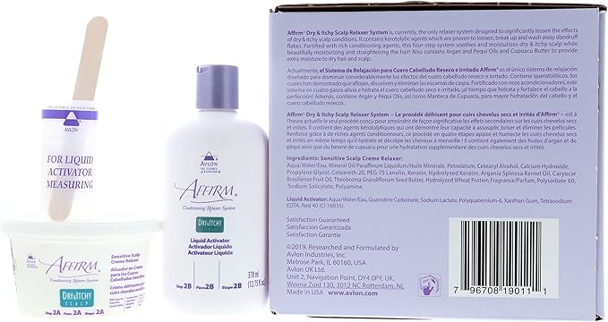 Avlon Affirm Dry and Itchy Scalp Sensitive Scalp Formula Relaxer 12 Piece Set
