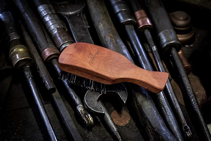 ZilberHaar Major ? Men's Hair and Beard Brush ? Soft Boar Bristles ? Massages and Exfoliates Skin and Scalp ? Ideal Men's Grooming Accessory ? Made in Europe
