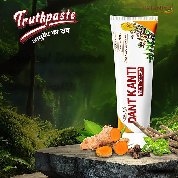 Patanjali Dant Kanti Natural Toothpaste 200g / 6.76 fl oz ? (Pack of 5)