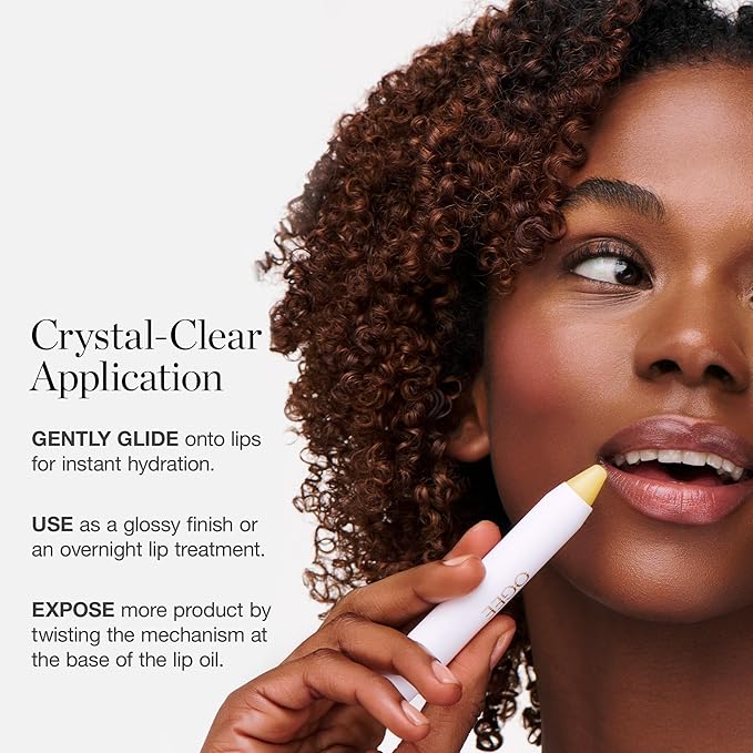 Ogee Sculpted Lip Oil - Lip Stain Made with 100% Organic Coconut Oil Jojoba Oil and Health & Beauty > Health Care > Vitamins & Supplements > Vitamins > Vitamin E - Best as Lip Balm or Overnight Lip Treatment - CLEAR