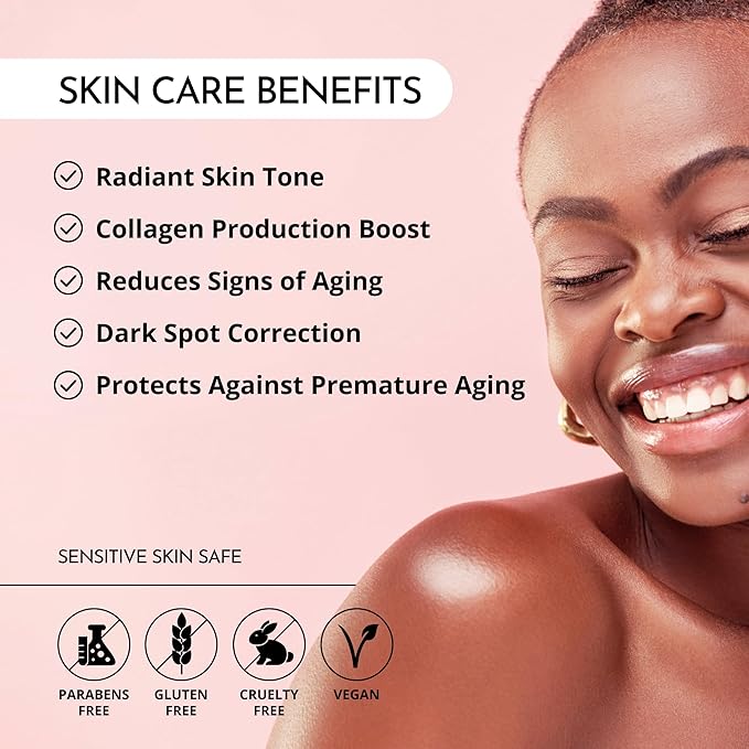 MAELOVE Glow Maker Vitamin C Serum with Vitamin E Ferulic Acid &amp Hyaluronic Acid Award-Winning Brightening and Hydrating Facial Serum Unscented 1.0 fl oz