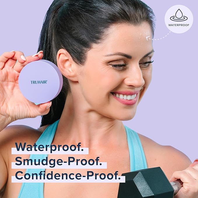 TRUHAIR Root &amp Scalp Cover Up Pressed Powder Compact Waterproof Hair Coverage for Gray Roots and Thinning Areas 0.35 Oz (Blonde)