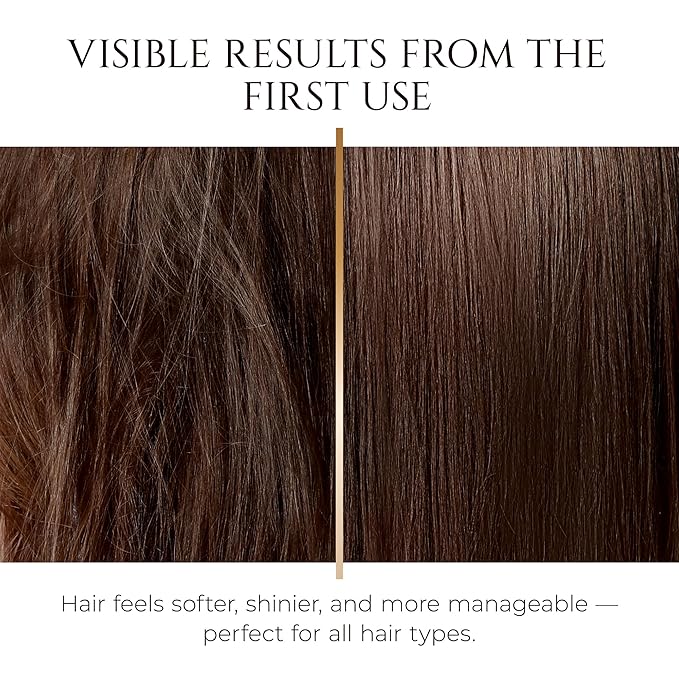 HADAT Golden Hour Express HAIR MASK ? Premium Professional Hair Treatment with Pearl Powder ? Hydration for Dry Damaged Hair ? Nourishing Oils ? Split Ends ? Salon Quality ? Made in Israel 9.47 Fl Oz