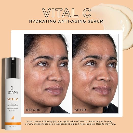 IMAGE Skincare VITAL C Hydrating Face Serum with Vitamin C and Hyaluronic Acid to Brighten Tone and Smooth Appearance of Wrinkle