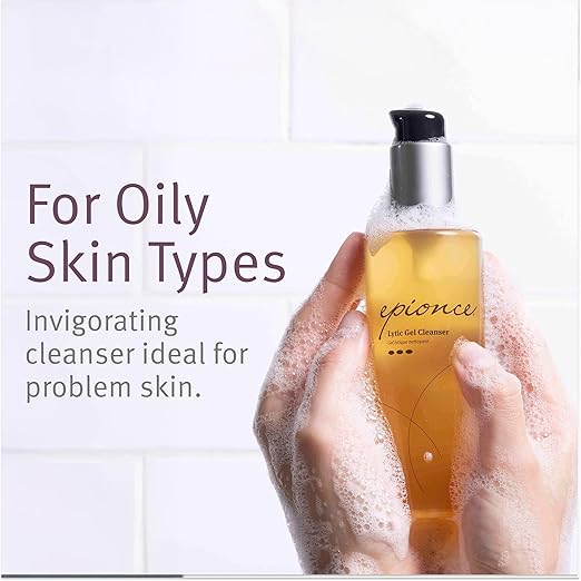 Epionce Lytic Gel Cleanser ? Gentle Foaming Face Wash &amp Makeup Remover | For Oily Combination &amp Problem Skin | Acne &amp Oil-Control Cleanser with Willow Bark | Dermatologist Skincare