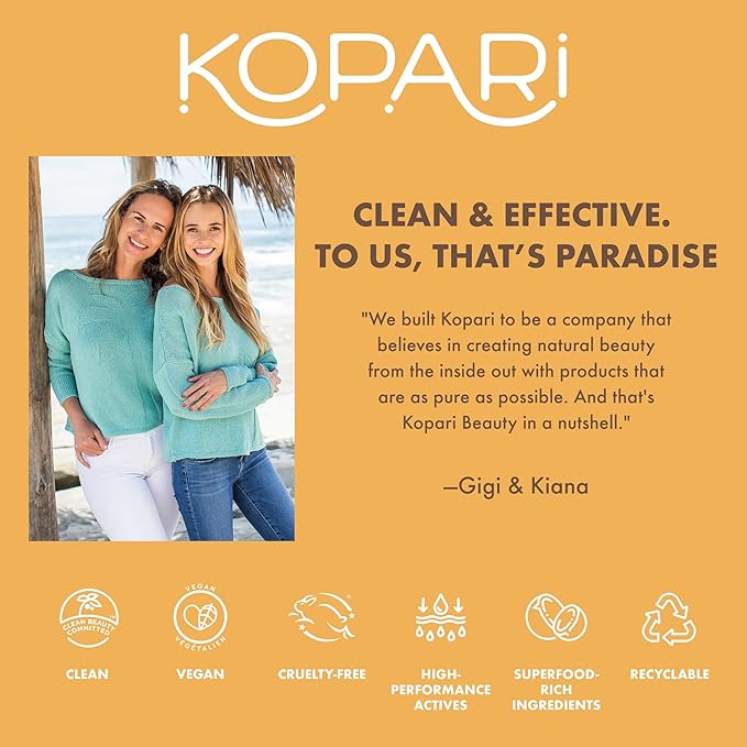 Kopari Rose Gold Sunglaze Sheer Body Mist Sunscreen SPF 42 Infused with Shimmering Body Oil Hydrating Mist Hydrates Brightens Makeup Friendly Gives Skin a Glowy Finish Lightweight