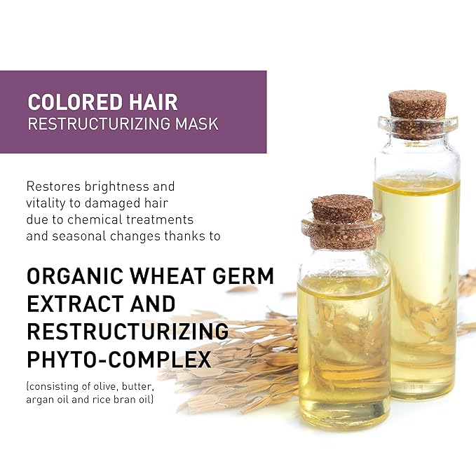 Insight Restructurizing Mask for Damaged Hair with Restorative Phytocomplex &amp Organic Wheat Germ Extract for Deep Repair &amp Body 16.9 Fl. Oz. / 500 mL