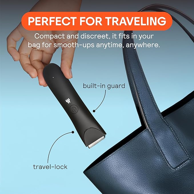 MERIDIAN Slimmer Trimmer ? Electric Razor for Women Bikini Line &amp Pubic Hair Trimmer Rechargeable &amp Waterproof Painless Flawless Shave for Sensitive Skin Gentle Quiet &amp Travel-Friend