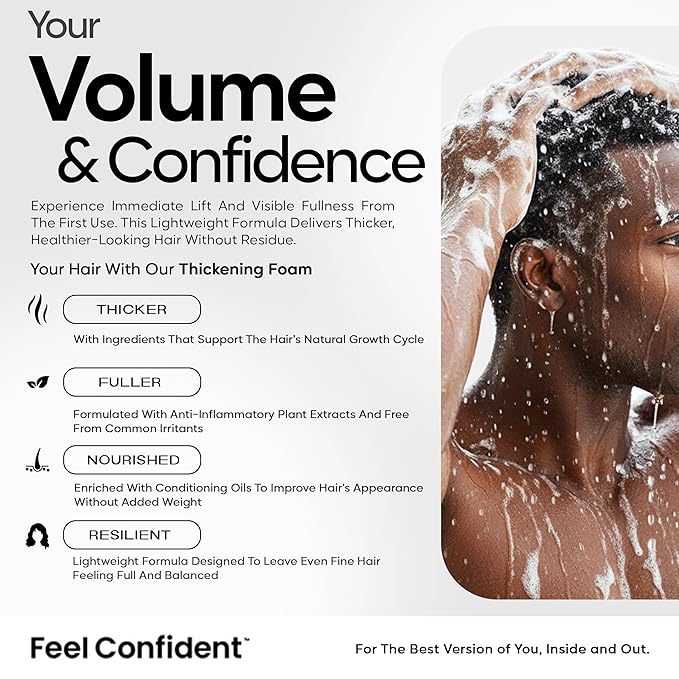 Haircare Thickening Foam - Hair Surgeon Formulated 1.7 oz / 50 mL Foam Pump White