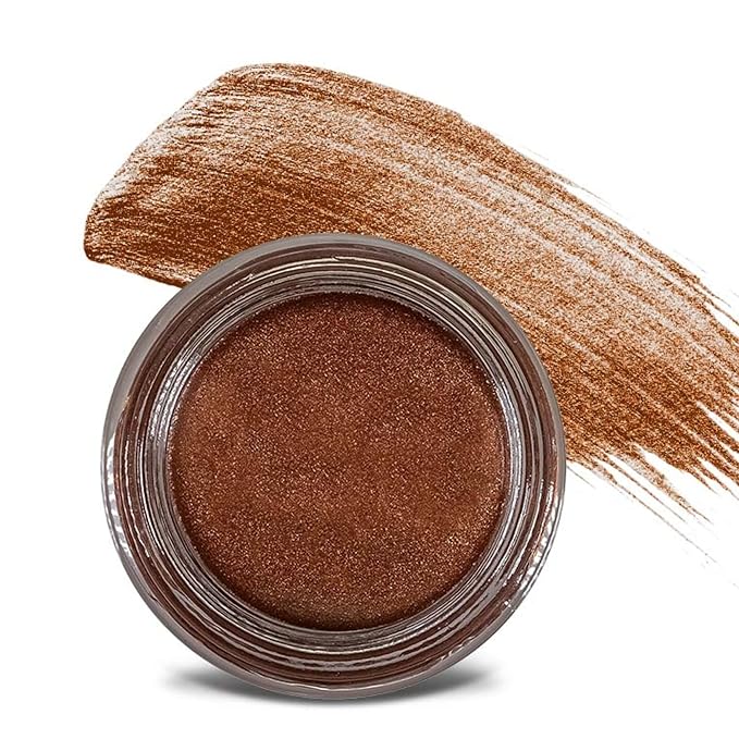 Mommy Makeup Any Wear Creme Eyeshadow - Waterproof Crease-Proof Long Lasting High Pigment Oil-free - Cream to Powder for Eyes Cheeks &amp Lips (Hot Fudge)