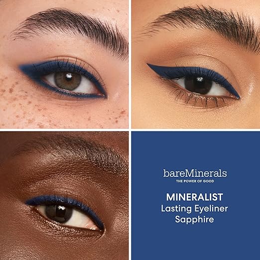 bareMinerals Mineralist Lasting Eyeliner Mineral-Based Waterproof Eyeliner Long-Lasting Color Smudge-Proof Transfer-Proof Retractable Vegan