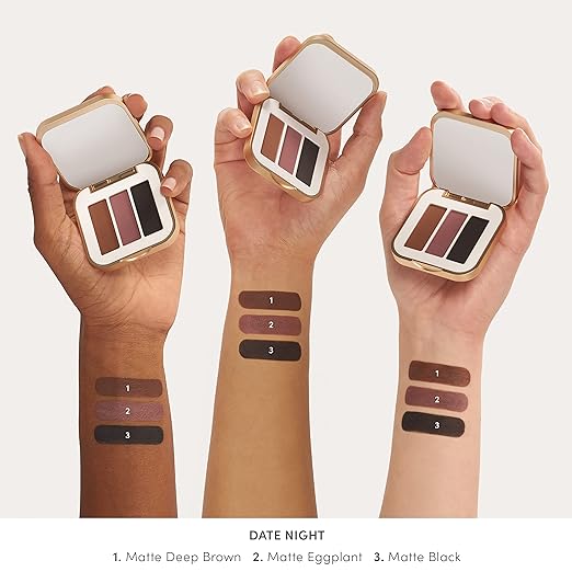 jane iredale PurePressed Eye Shadow Triple Highly Pigmented Mineral Based Eye Color Long Lasting &amp Crease Resistant Formula Safe for Sensitive Eyes