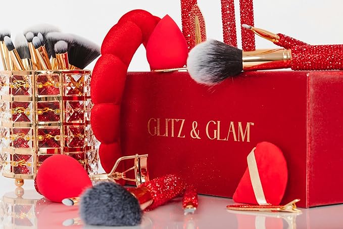 Glitz &amp Glam | Collection Brush Set (Cherry Mega Bling 31 Pcs)